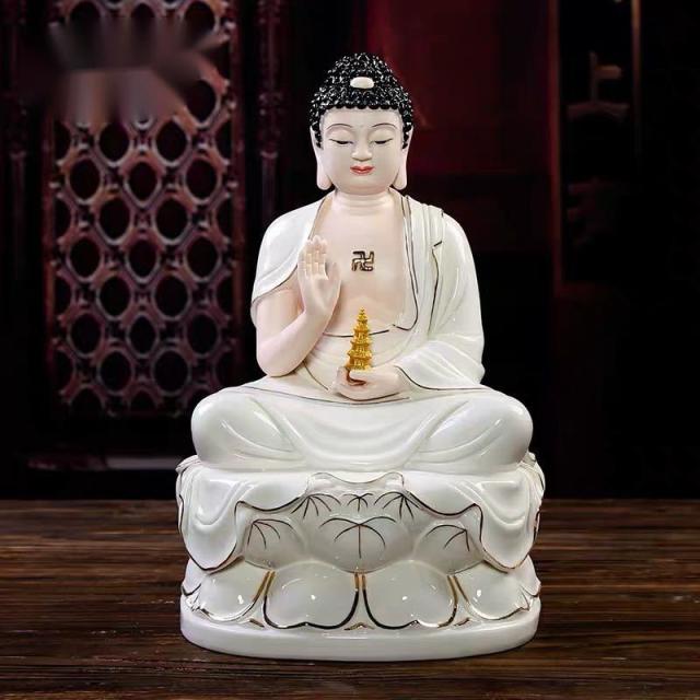 仏像 飾り物 置物 仏像収集 仏教美術 鑑賞置物 神様像仏像 陶瓷器．