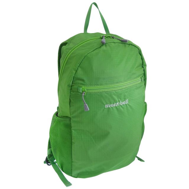 モンベル バッグ メンズ レディース リュック リュックサック バックパック グリーン ポケッタブル ライトパック 10 1133469GN mont-bell A4対応