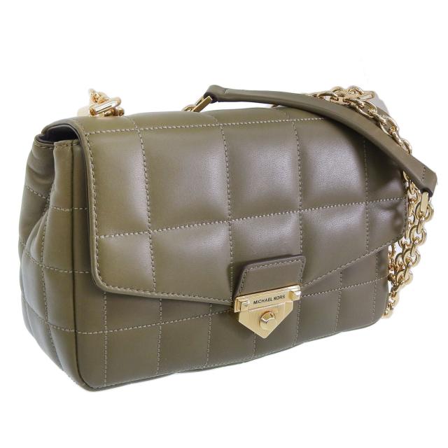 マイケルコース バッグ レディース ショルダーバッグ レザー カーキ SOHO LG CHAIN SHLDR 30F0G1SL3L-333 MICHAEL KORS
