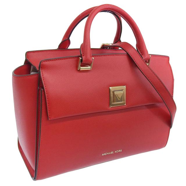 マイケルコース バッグ レディース ショルダーバッグ 2WAY ハンドバッグ レザー レッド SYLVIA MD TZ SATCHEL 30S9GYLS2L-683 MICHAEL KORS