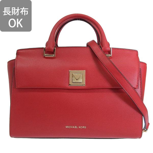 マイケルコース バッグ レディース ショルダーバッグ 2WAY ハンドバッグ レザー レッド SYLVIA MD TZ SATCHEL 30S9GYLS2L-683 MICHAEL KORS_1