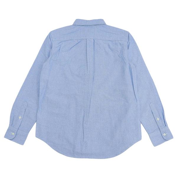 ポロラルフローレン オックスフォードシャツ 長袖 メンズ レディース USボーイズサイズ ボタンダウン L コットン ブルー CORE REPLEN 323677133002LBL POLO RALPH LAUREN ポロラルフローレン オックスフォードシャツ 長袖 メンズ レディース