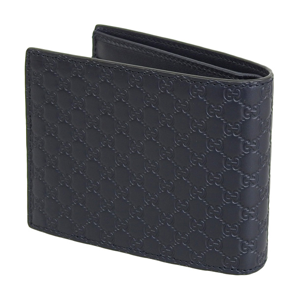 ✨極美品　付属品あり✨グッチ　二つ折り　マイクロシマ　ブラック　レザー　小銭入れ グッチ 財布 メンズ 二つ折り財布 アウトレット マイクログッチシマ