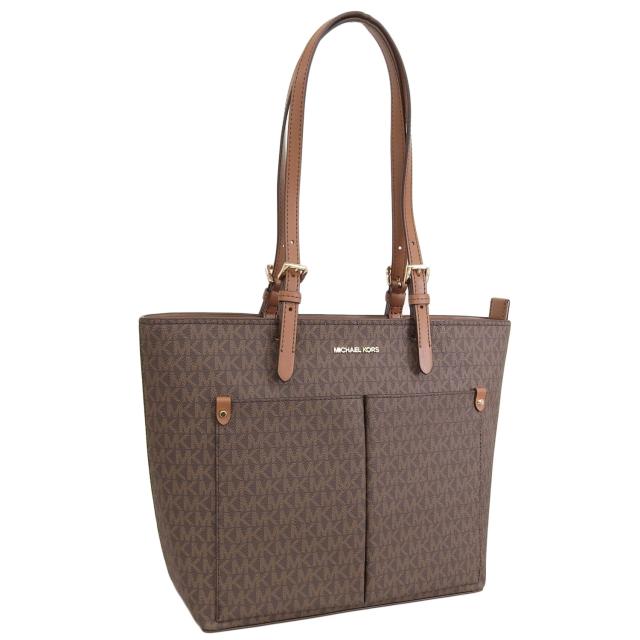 マイケルコース バッグ レディース トートバッグ アウトレット ブラウン ジェットセットトラベル JET SET TRAVEL MD DBL POCKET TOTE 35F3GTVT3B-BROWN MICHAEL KORS