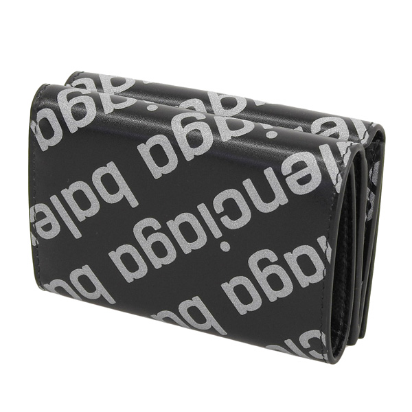 バレンシアガ 財布 レディース 三つ折り財布 アウトレット レザー ブラックマルチ 59431723V731090 BALENCIAGA_3