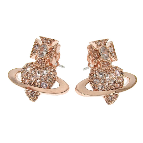 ヴィヴィアンウエストウッド アクセサリー レディース ピアス イヤリング アウトレット ピンク AGNATHE EARRINGS 6201036H02G319 VIVIENNE WESTWOOD_1