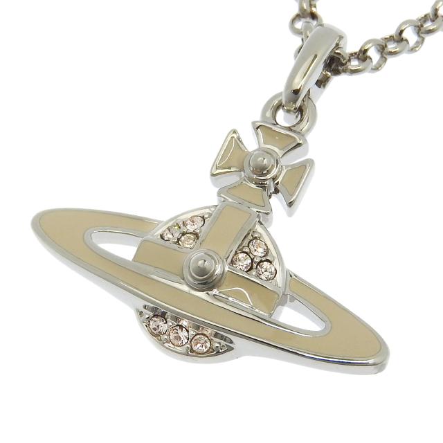 ヴィヴィアンウエストウッド アクセサリー レディース ネックレス アウトレット シルバー×ホワイト NEIL MINI BAS RELIEF 6302039P02P188 VIVIENNE WESTWOODの通販は