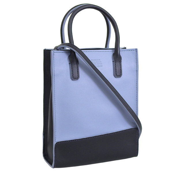 イルビゾンテ バッグ レディース ショルダーバッグ レザー ブルーブラック BHA009PI0008BK260P IL BISONTE 母の日　土日祝も毎日発送します