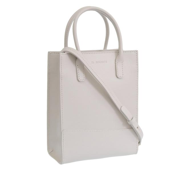 イルビゾンテ バッグ レディース ショルダーバッグ レザー ホワイト BHA014PV0041WH185H IL BISONTE 母の日　土日祝も毎日発送します