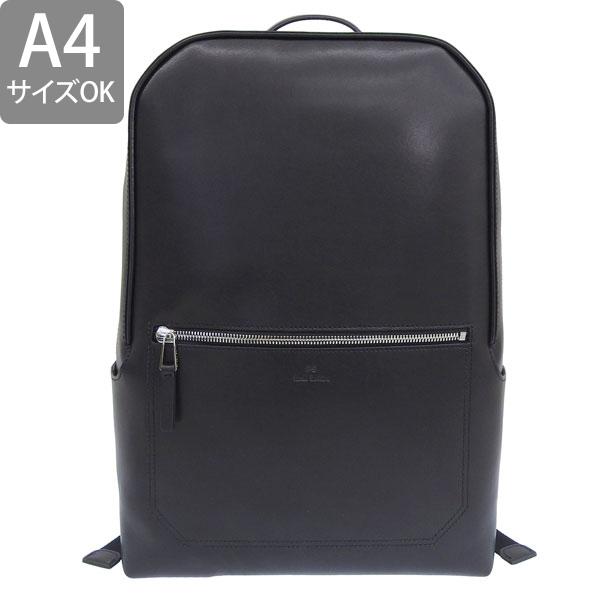 ポールスミス バッグ メンズ リュック リュックサック バックパック アウトレット レザー ブラック 大容量 ビジネス BMB173-10 PAUL SMITH A4対応_1