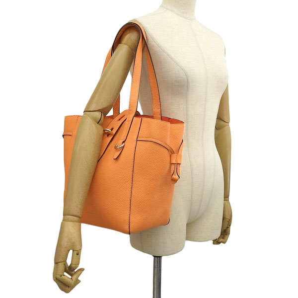 フルラ バッグ レディース トートバッグ アウトレット レザー オレンジ