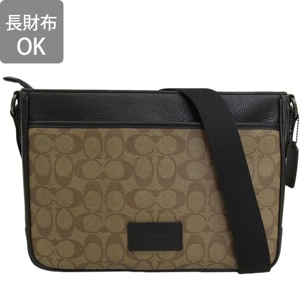 コーチ バッグ メンズ ショルダーバッグ アウトレット カーキ×ブラック ディストリクト クロスボディ シグネチャー キャンバス DISTRICT CB SIG CH078QBT4U COACH コーチ バッグ メンズ ショルダーバッグ アウトレット カーキ×ブラック