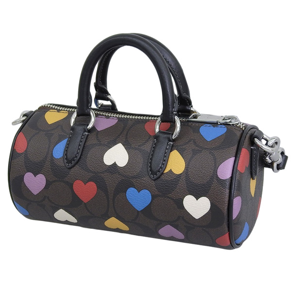 コーチ バッグ レディース 2WAY ショルダーバッグ ハンドバッグ アウトレット ブラウンマルチ レーシー クロスボディ シグネチャー キャンバス ハートプリント MLTI HRT LCY CSB CO999SVN2R COACH 母の日　土日祝も毎日発送します コーチ バッグ レディース 2WAY ショルダーバッグ ハンドバッグ