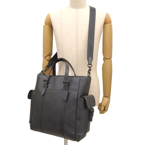 コーチ バッグ メンズ トートバッグ ショルダーバッグ 2WAY アウトレット レザー ブラック スプリントトート CR324JILWO COACH A4対応_5