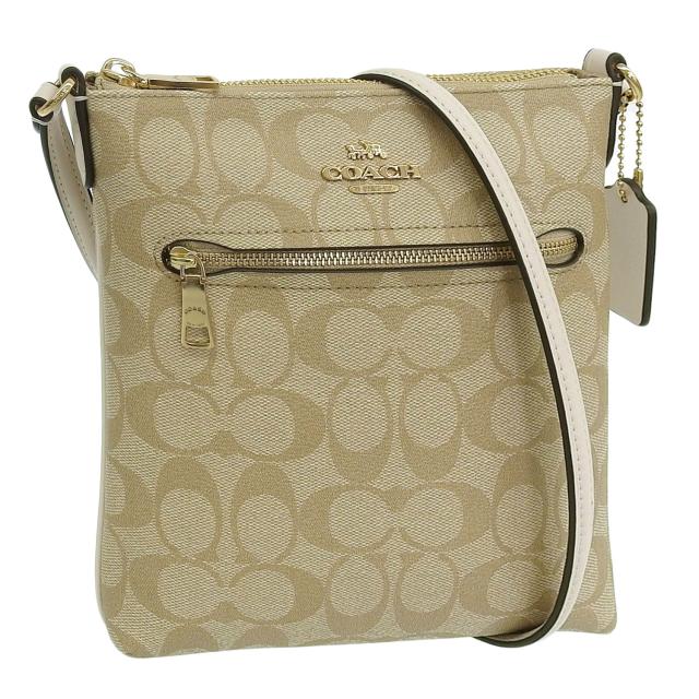 コーチ バッグ レディース ショルダーバッグ アウトレット ライトカーキ シグネチャー ミニローワン ローアン ファイルバッグ SIG MINI RWN FILE CS182IMDQC COACH
