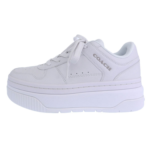 コーチ 靴 レディース プラットフォーム スニーカー アウトレット 24cm レザー ホワイト PLATFORM SNKR CU155OPI7 COACH コーチ 靴 レディース プラットフォーム スニーカー アウトレット 24cm