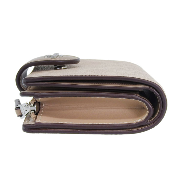 コーチ 財布 レディース 二つ折り財布 アウトレット ライトカーキ