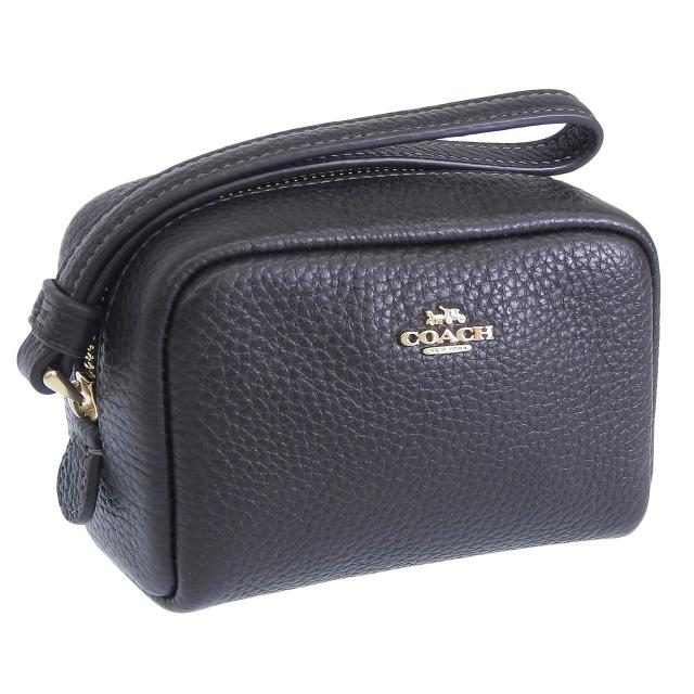 コーチ ポーチ レディース アウトレット リストレット レザー ブラック PCH WRST PBBLD LTH CW906IMBLK COACH