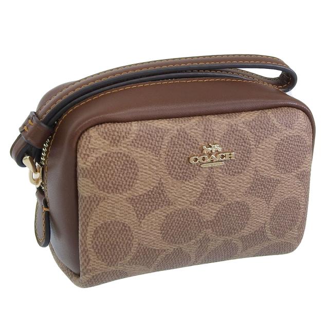 コーチ ポーチ レディース アウトレット リストレット カーキ×ブラウン シグネチャー PCH WRST SIG CW907IMXHE COACH