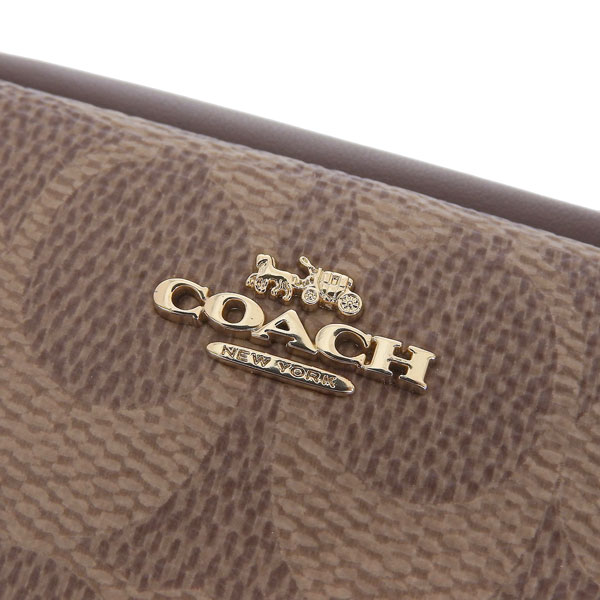 コーチ ポーチ レディース アウトレット リストレット カーキ×ブラウン シグネチャー PCH WRST SIG CW907IMXHE COACH_5