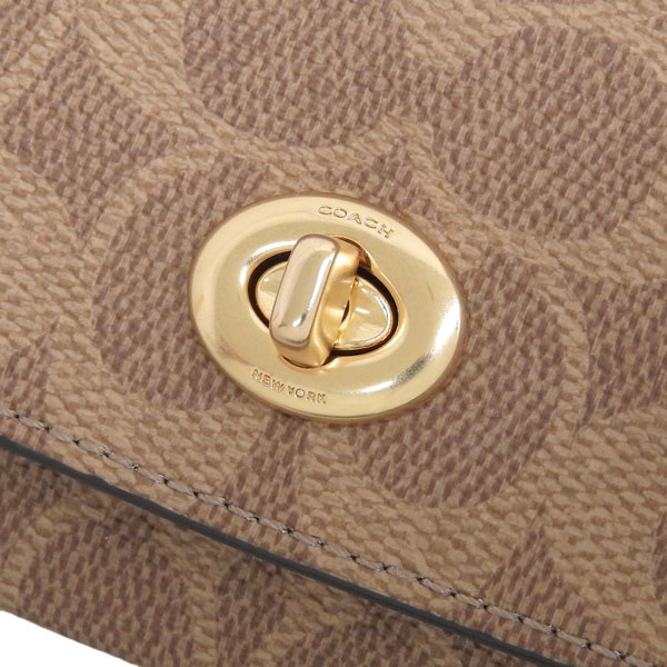 コーチ サングラスケース メンズ レディース 革小物 ブラウン シグネチャー キャンバス CZ207IMXHE COACH_5