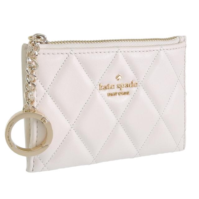 ケイトスペード カードケース レディース アウトレット ケース 小銭入れ レザー ホワイト キャリー スモールジップ カードホルダー carey sm card hldr KG426-101 KATE SPADE