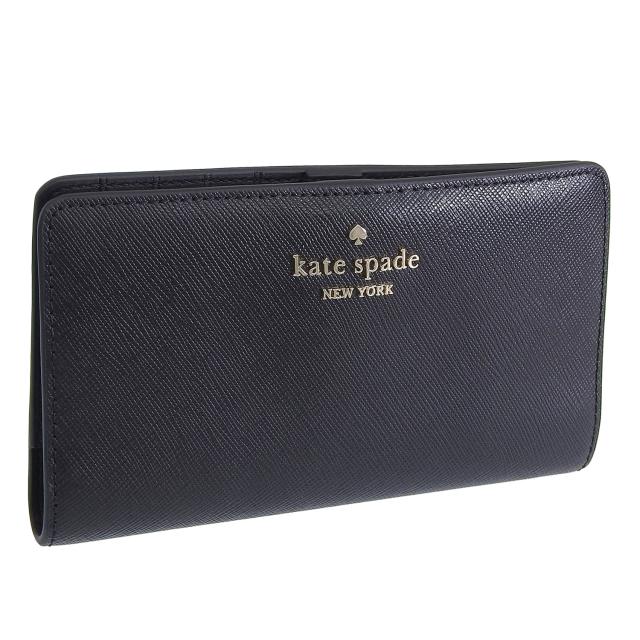 ケイトスペード 財布 レディース 長財布 アウトレット レザー ブラック マディソン ラージ スリムバイフォールドウォレット madison saffiano leather lg slm bifld KI366-001 KATE SPADEの通販は