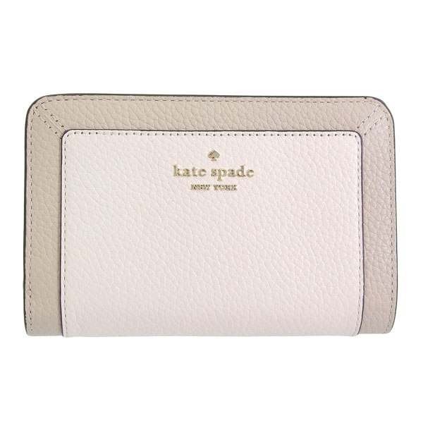 ケイトスペード 財布 レディース 二つ折り財布 アウトレット レザー ベージュ レナ カラーブロック ミディアムコンパクトバイフォールドウォレット lena Colorblock pebb md compbifold KI834-250 KATE SPADE ケイトスペード 財布 レディース 二つ折り財布 アウトレット レザー