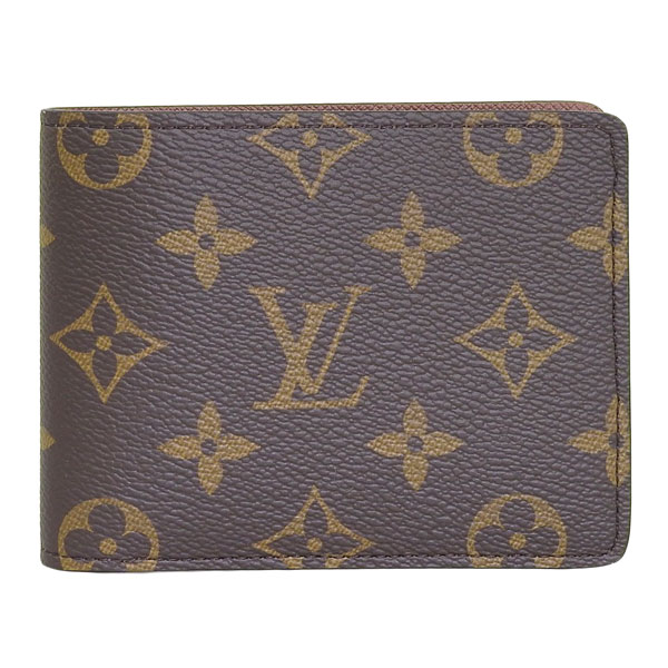 ルイヴィトン 財布 メンズ 二つ折り財布 モノグラム ブラウン ポルトフォイユ ミュルティプル Ｍ60895 LOUIS VUITTON 札入れ_1