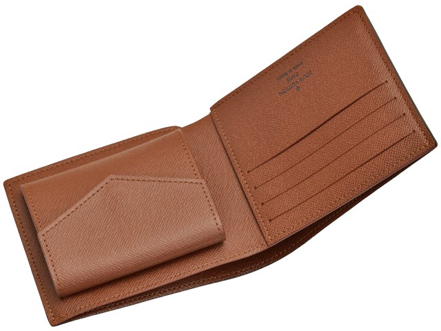 ルイヴィトン LOUIS VUITTON ショップ袋付き 二つ折り財布 LV メンズ