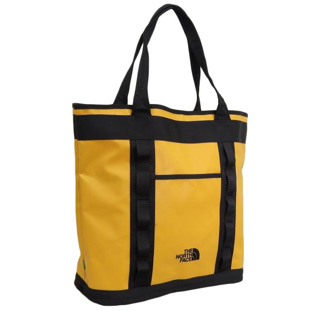 ノースフェイス バッグ メンズ レディース トートバッグ イエロー×ブラック キャンプギアバッグ CAMP GEAR BAG M NN2PQ19C-GYE THE NORTH FACE A4対応