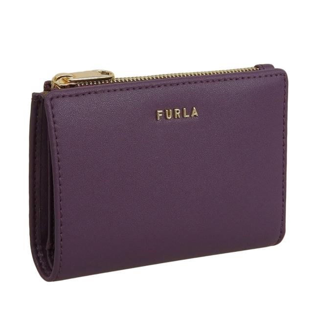フルラ 財布 レディース 二つ折り財布 アウトレット レザー パープル FURLA CLASSIC S BI-FOLD W/ZIP VITELLO SIDNEY PCK5CL0BX3104AI000