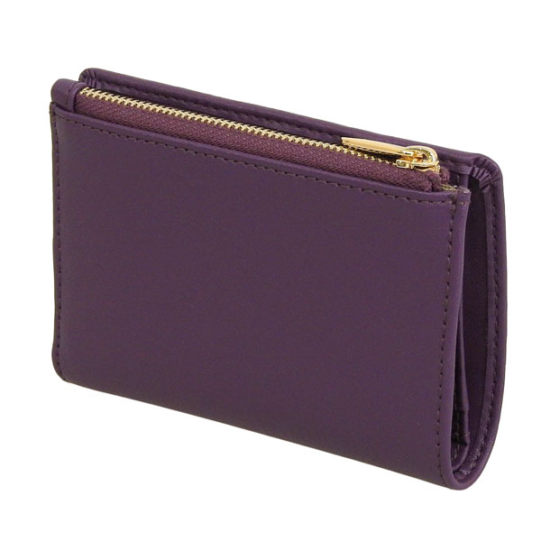 フルラ 財布 レディース 二つ折り財布 アウトレット レザー パープル