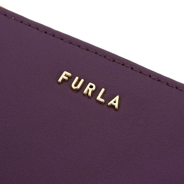 フルラ 財布 レディース 二つ折り財布 アウトレット レザー パープル