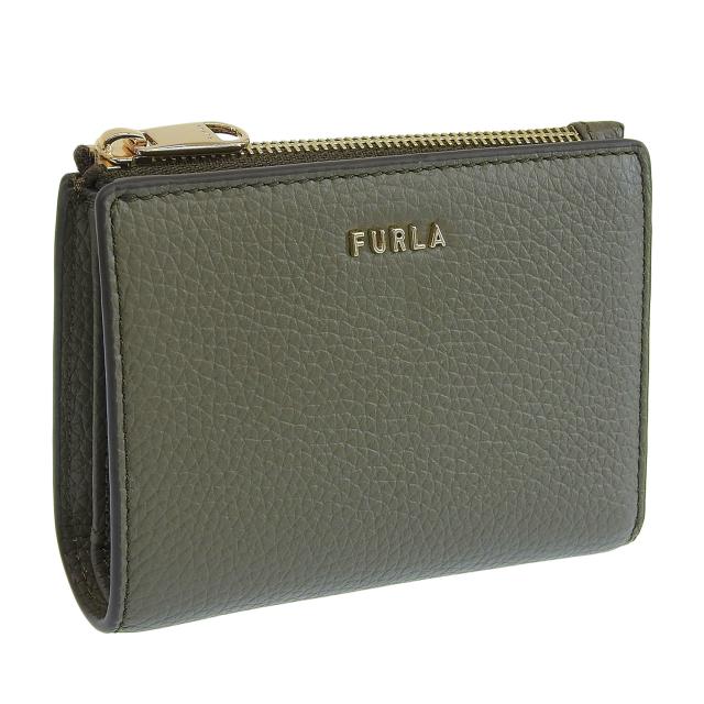 フルラ 財布 レディース 二つ折り財布 アウトレット レザー カーキグレー リッツィー FURLA RITZY S BI-FOLD W ZIP VITELLO KERIA PCO9RZYBX03052810S