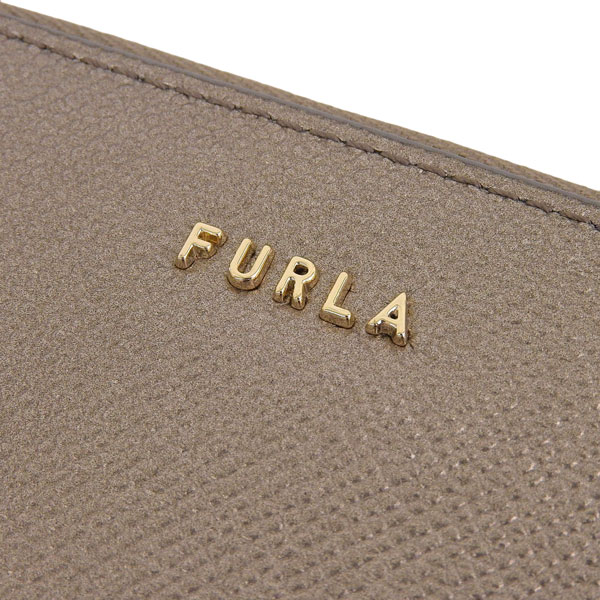 フルラ 財布 レディース 二つ折り財布 アウトレット レザー グレー