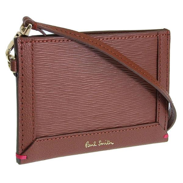 ポールスミス 小物 メンズ レディース カードケース アウトレット レザー キャメル PSMP0102 PAUL SMITH 母の日　土日祝も毎日発送します
