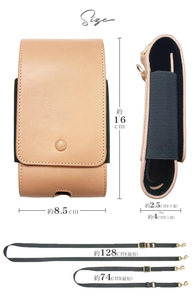 RINRE　ロンバルディア スマホショルダー 本革 イタリアンレザー 対応機種多数 レビュー特典付き シンプル バッグ レディース スマホポーチ スマホケース  ミニショルダー  ブランド リンレ  三つ折り　二つ折り　便利　金運開運_6