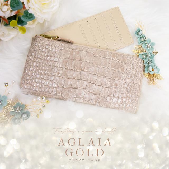 RINRE リンレ 財布 レディース クロコ調レザー 長財布 大容量 L字