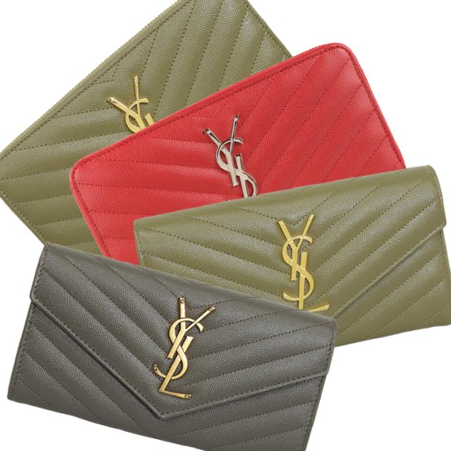 サンローラン 財布 レディース アウトレット 長財布 レザー  モノグラム 358094BOW SAINT LAURENT　一粒万倍日 母の日　土日祝も毎日発送しますの通販は