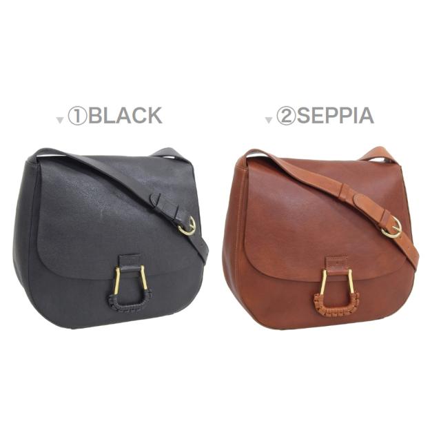 イルビゾンテ バッグ レディース ショルダーバッグ レザー BSH174PO0001BK198B IL BISONTE 母の日　土日祝も毎日発送します_1