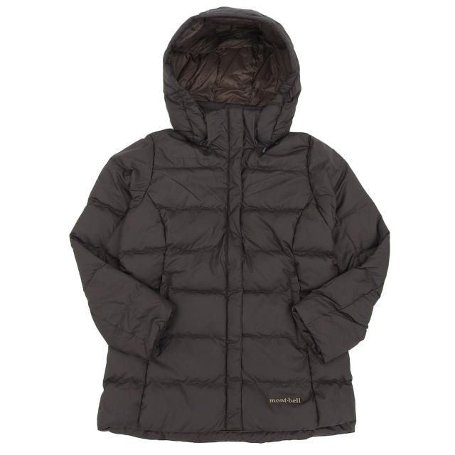 モンベル トラベルダウンパーカ レディース ダウンジャケット Sサイズ ダークブラウン RS1101549DBN mont-bellの通販は