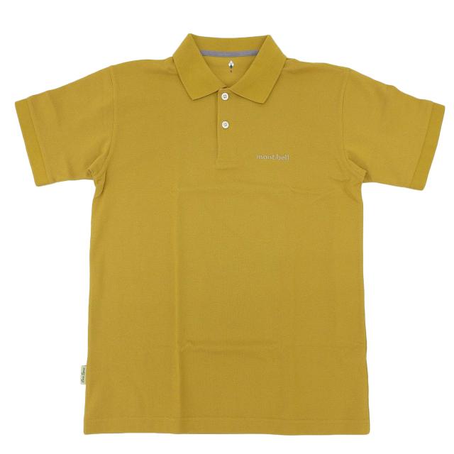 モンベル ポロシャツ メンズ 半袖 S M L XL イエロー コアスパン RS2104691HVGD mont-bell