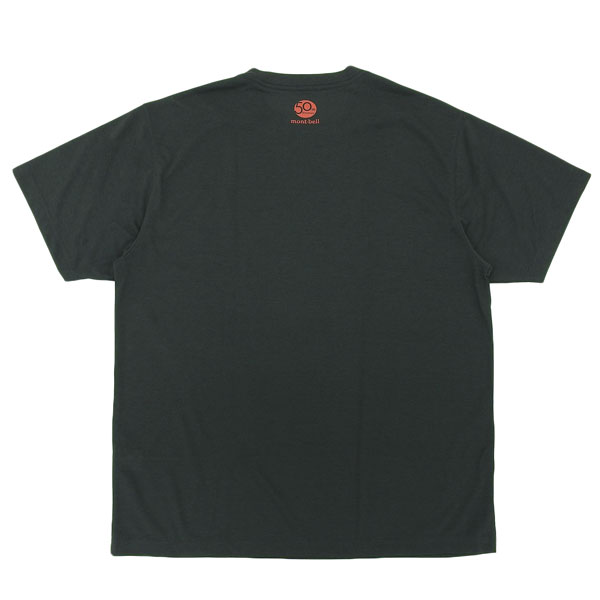 モンベル Tシャツ 半袖 メンズ レディース ダークグレー 50th WIC.T サミッツ RXL1114003DGY mont-bell_1