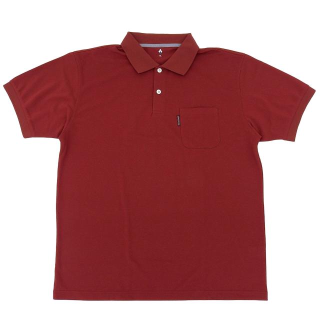 モンベル ポロシャツ メンズ 鹿の子 カノコ 半袖 S M L XL ワインレッド WIC. ポロシャツ RXL1114228RUST mont-bell