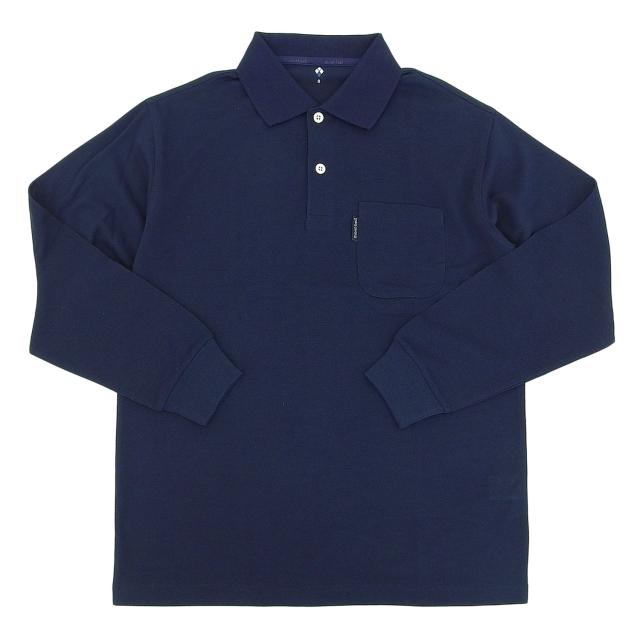モンベル ポロシャツ 長袖 メンズ ロングスリーブ 鹿の子 カノコ XL ネイビー Wickron Long Sleeve Polo Shirt Men's RXL1114230DKNV Montbell