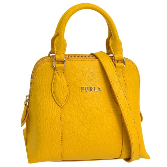 フルラ バッグ レディース 2WAY ショルダーバッグ ハンドバッグ アウトレット レザー イエロー FURLA VITTORIA MINI DOME BAG WB00539BX03060564S
