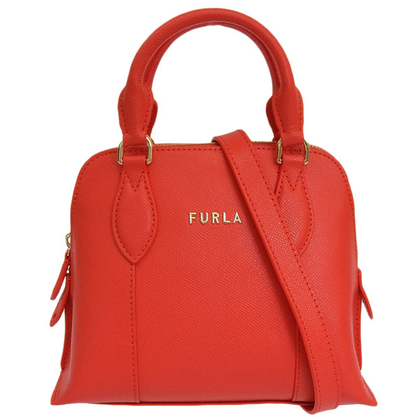 フルラ バッグ レディース 2WAY ショルダーバッグ ハンドバッグ アウトレット レザー レッド FURLA VITTORIA S DOME BAG WB00539BX030609A00_1