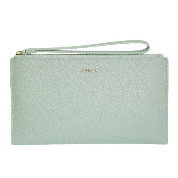 フルラ 小物 レディース ポーチ ミニクラッチ アウトレット レザー グリーン CLASSIC XL ENVELOPE WE00256BX0306FEL00 FURLA 母の日　土日祝も毎日発送します_1