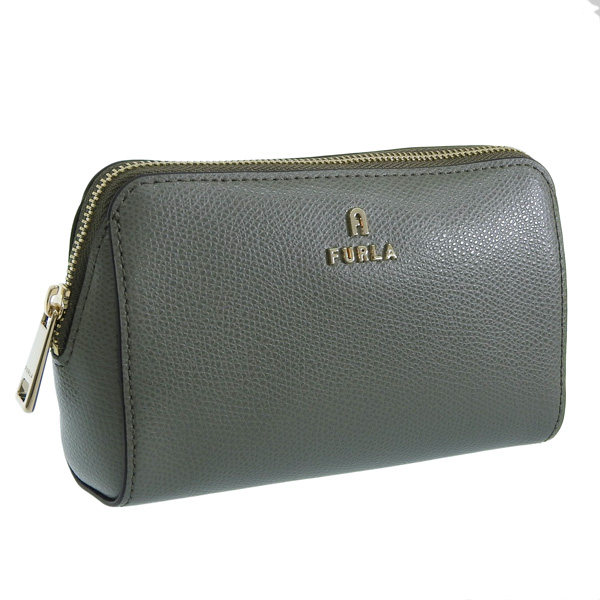 フルラ 小物 レディース ポーチ レザー グリーングレー FURLA CAMELIA M COSMETIC CASE WE00449ARE0000J000 FURLA